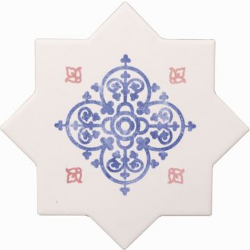 Напольная плитка Cevica (Кевика) Becolors Star Dec. Arabesque 13,25x13,25 см, CV67381