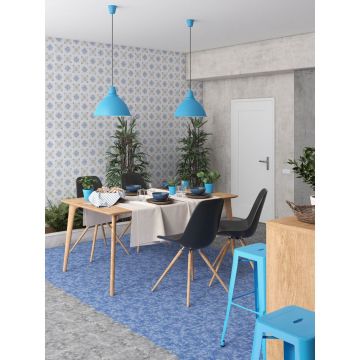 Напольная плитка Cevica (Кевика) Becolors Star Dec. Stencil Electric Blue 13,25x13,25 см, CV67392