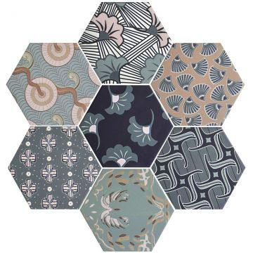 Напольная плитка Cevica (Кевика) Good Vibes Mix Deco. 15x15 см CV63880