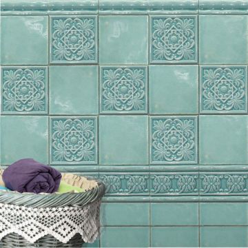 Настенная плитка Cevica Plus Esmeralda (Craquele) 7,5x15 см