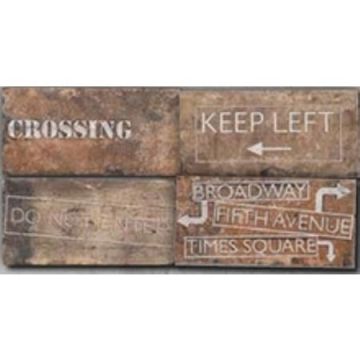 Керамогранит Cir (Кир) New York Road Signs Mix Chelsea 10x20 см, 1048423