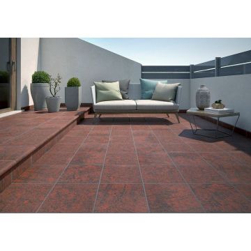 Ступень Gres Aragon (Грес Арагон) Esquina Redonda Jasper Rojo 33x33 см, 901641