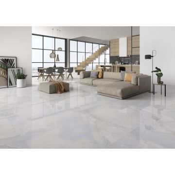 Керамогранит Keramikos (Керамикос) Onix Blanco Porcelain Rectifed Polished 60x120 см, ректификат, KMS79486