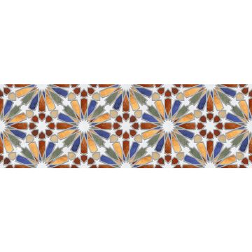 Настенная плитка Gravita (Гравита) Morroco sky link dec 2 30x90 см ректификат матовая, 78801874