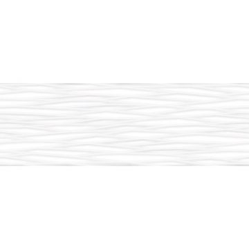 Настенная плитка Gravita (Гравита) Polar white coastal 30x90 см ректификат глянцевая супербелая, 78801885