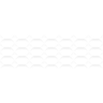 Настенная плитка Gravita (Гравита) Satin white hexa 30x90 см ректификат матовая, 78801854