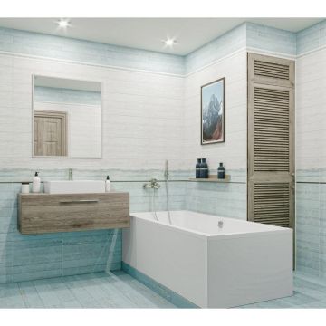 Бордюр Global Tile (Глобал Тайл) Calypso GT 60x6,5 см Белый 10200000062