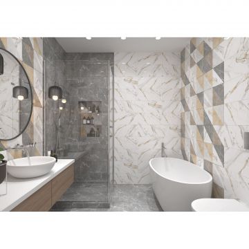 Настенная плитка Global Tile (Глобал Тайл) Capella GT 50x25 см Серый GT99VG