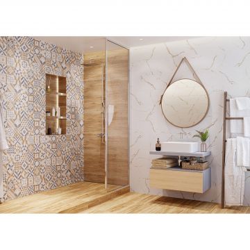 Настенная плитка Global Tile (Глобал Тайл) Marmaris GT 50x25 см Белый GT129VG