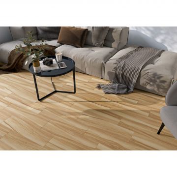 Керамогранит Global Tile (Глобал Тайл) Nutwood GT 15x60 см Медовый 15NW0027
