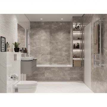 Настенная плитка Global Tile (Глобал Тайл) Siluet GT 50x25 см Коричневый GT122VG