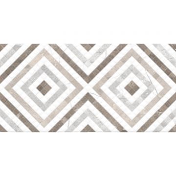 Настенная плитка Global Tile (Глобал Тайл) Siluet GT 50x25 см Белый GT123VG