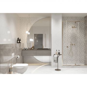 Настенная плитка Global Tile (Глобал Тайл) Siluet GT 50x25 см Белый GT125VG