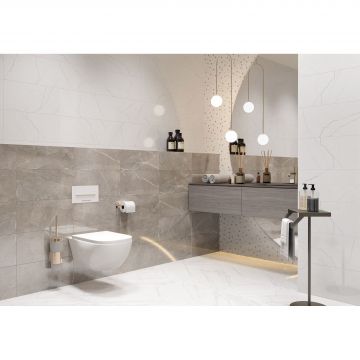 Настенная плитка Global Tile (Глобал Тайл) Siluet GT 50x25 см Белый GT125VG