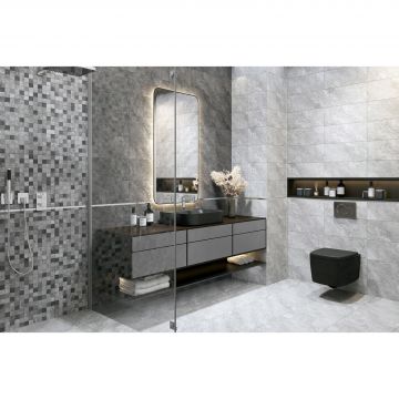 Настенная плитка Global Tile (Глобал Тайл) Balance GT 40x20 см Серый 1039-8219