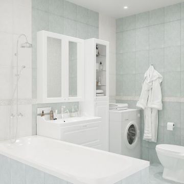 Настенная плитка Global Tile (Глобал Тайл) Adele 40x27 см Голубой 9AW0648M