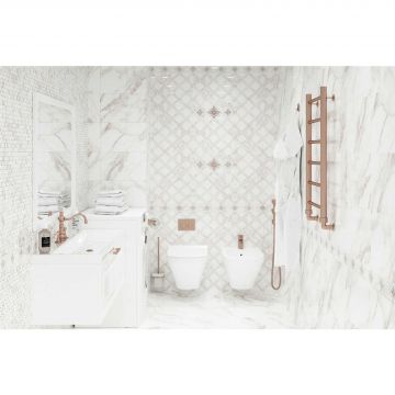 Настенная плитка Global Tile (Глобал Тайл) Calacatta Gold GT 40x25 см Белый 10100001120