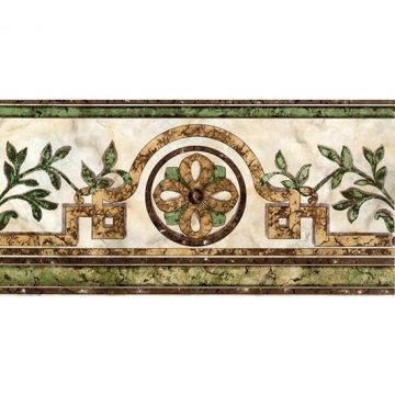 Бордюр Europa Ceramica (Европа Керамика) Cen Losanga Roma Beige 22,5х45 см