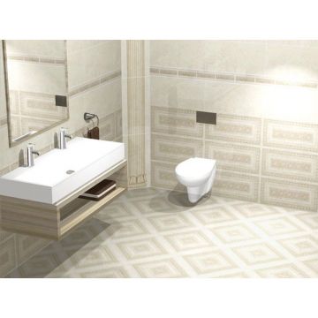 Бордюр Europa Ceramica (Европа Керамика) Mold Crema Marfil 1,2х60 см