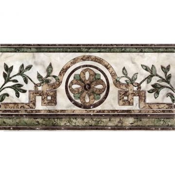 Бордюр Europa Ceramica (Европа Керамика) Cen Losanga Roma Gris 22,5х45 см