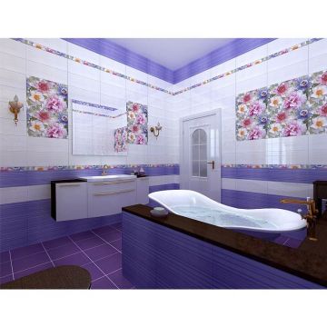 Настенная плитка Europa Ceramica (Европа Керамика) Fantasy Negro LS 20х50 см