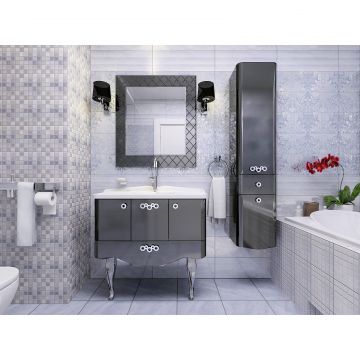 Плитка настенная Belleza (Беллеза) Атриум серый полоска 20х60 см (00-00-5-17-00-06-592)