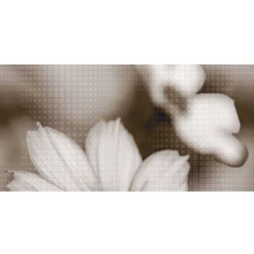 Декор Belleza (Беллеза) стеклянный Gold Morming А бежевый 20х40 см