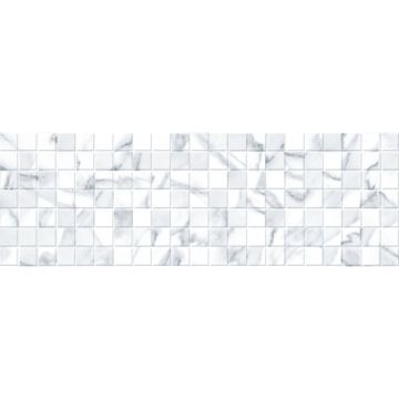 Плитка настенная Belleza (Беллеза) Калаката серая рельеф мозаика 20х60 см (00-00-5-17-30-06-1252)