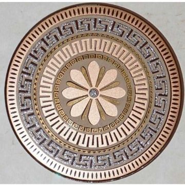 Декор Belleza (Беллеза) Эфес бежевый круг d.10 10х10 см