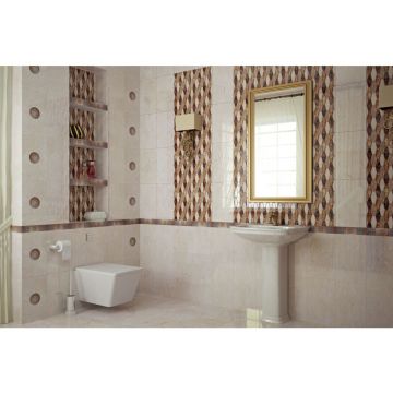 Декор Belleza (Беллеза) Эфес бежевый круг d.10 10х10 см