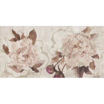 Плитка настенная Belleza (Беллеза) Кэрол бежевая с рисунком 25х50 см (00-00-5-10-00-11-682)