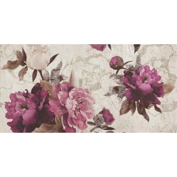 Плитка настенная Belleza (Беллеза) Кэрол бежевая с рисунком 25х50 см (00-00-5-10-00-11-683)