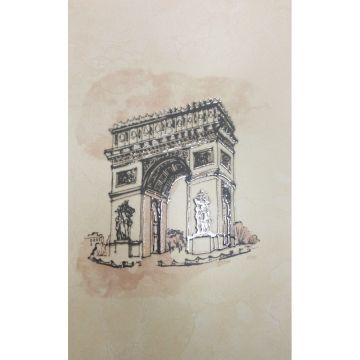 Декор Belleza Париж 1 Арка 25х40 см