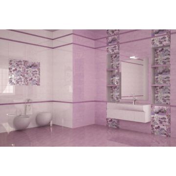 Декор Belleza Сирень лиловый 25х50 см (04-01-1-10-04-51-693-1)
