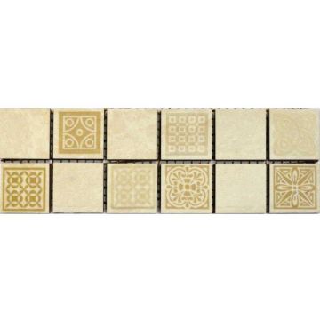 Бордюр Belleza мозаичный Атриум бежевый 6.5х20 см