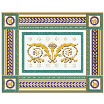 Бордюр Ceramique Imperiale (Керамика Империале) Золотой бирюзовый 20х25 см (05-01-1-93-03-71-909-0)