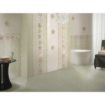 Бордюр Ceramique Imperiale (Керамика Империале) Нефритовый фон многоцветный 4х60 см (05-01-1-48-03-81-930-0)