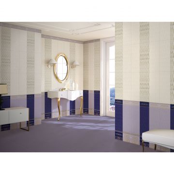 Бордюр Ceramique Imperiale (Керамика Империале) Сетка кобальтовая сиреневый 3х50 см (05-01-1-37-03-57-686-0)