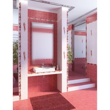 Бордюр Golden Tile Александрия розовый 5х20 см