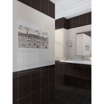 Панно Golden Tile Дамаско бежевый 40х75 см (Е61301)