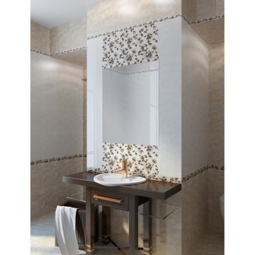 Бордюр Golden Tile Октава бежевый 6х25 см