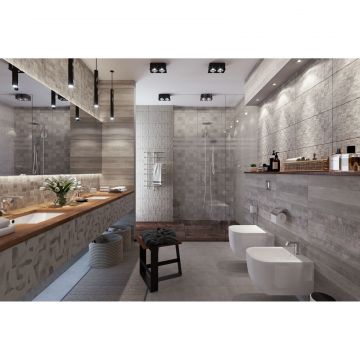 Плитка настенная Golden Tile (Голден Тайл) Abba Grafiti серый 30х60 см (652251)