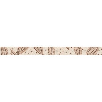 Бордюр Golden Tile (Голден Тайл) Travertine mosaic коричневый 3х40 см (1Т1301)