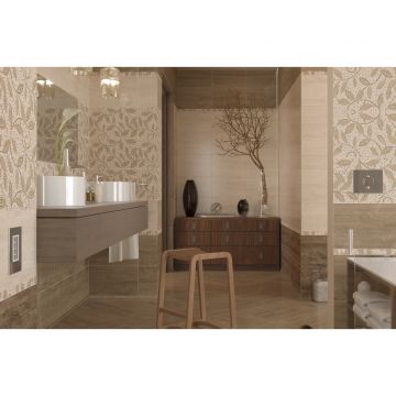 Плитка напольная Golden Tile (Голден Тайл) Travertine mosaic коричневый 40х40 см (1Т7830)