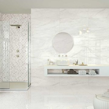 Плитка Marazzi (Марацци) Marbleplay Calacatta Struttura Gem 3D Rett. 30х90 см (M4PE)