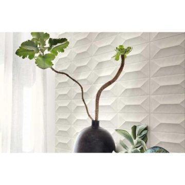 Плитка Marazzi (Марацци) Colorplay Cream Struttura Cabochon 3D Rett. 30х90 см (M4KR)