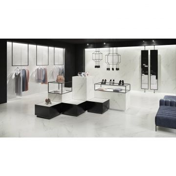 Керамогранит Meissen (Мейсен) Calacatta Marble белый 79,8x79,8 см (O-CLM-GGM054)