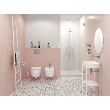 Плитка Meissen Trendy точки серый 25х75 см (TYU091D)