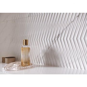 Керамогранит Meissen (Мейсен) Carrara Chic шеврон B светло-коричневый 22,1x89 см (O-CCH-GGA394)