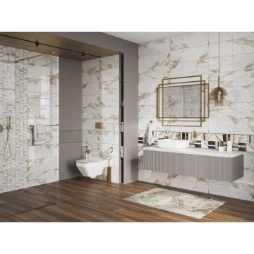 Керамогранит Meissen (Мейсен) Wildchic Wild chic темно-коричневый рельеф ректификат 21,8x89,8 см (16506)